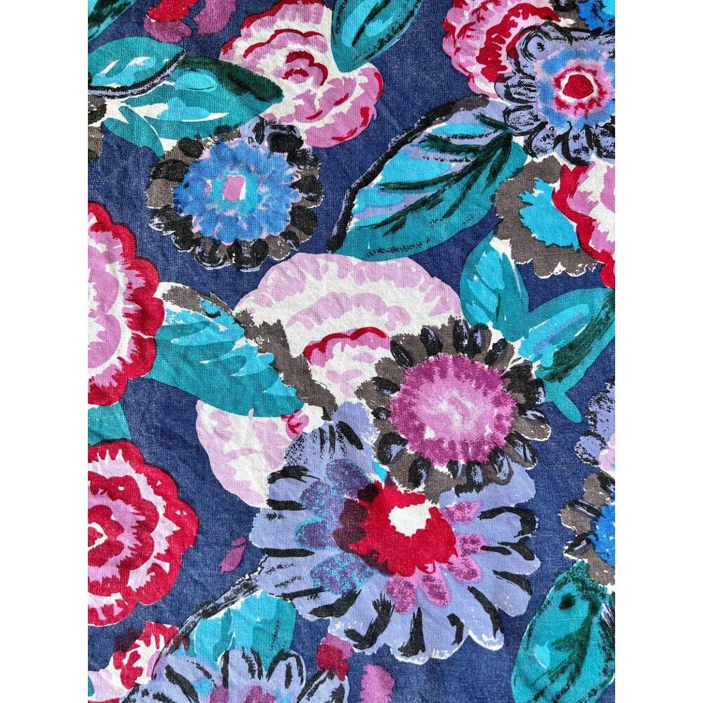 Tea Towel Floral Cotton 26” X 21” Multicolor Hanging Loop GUC